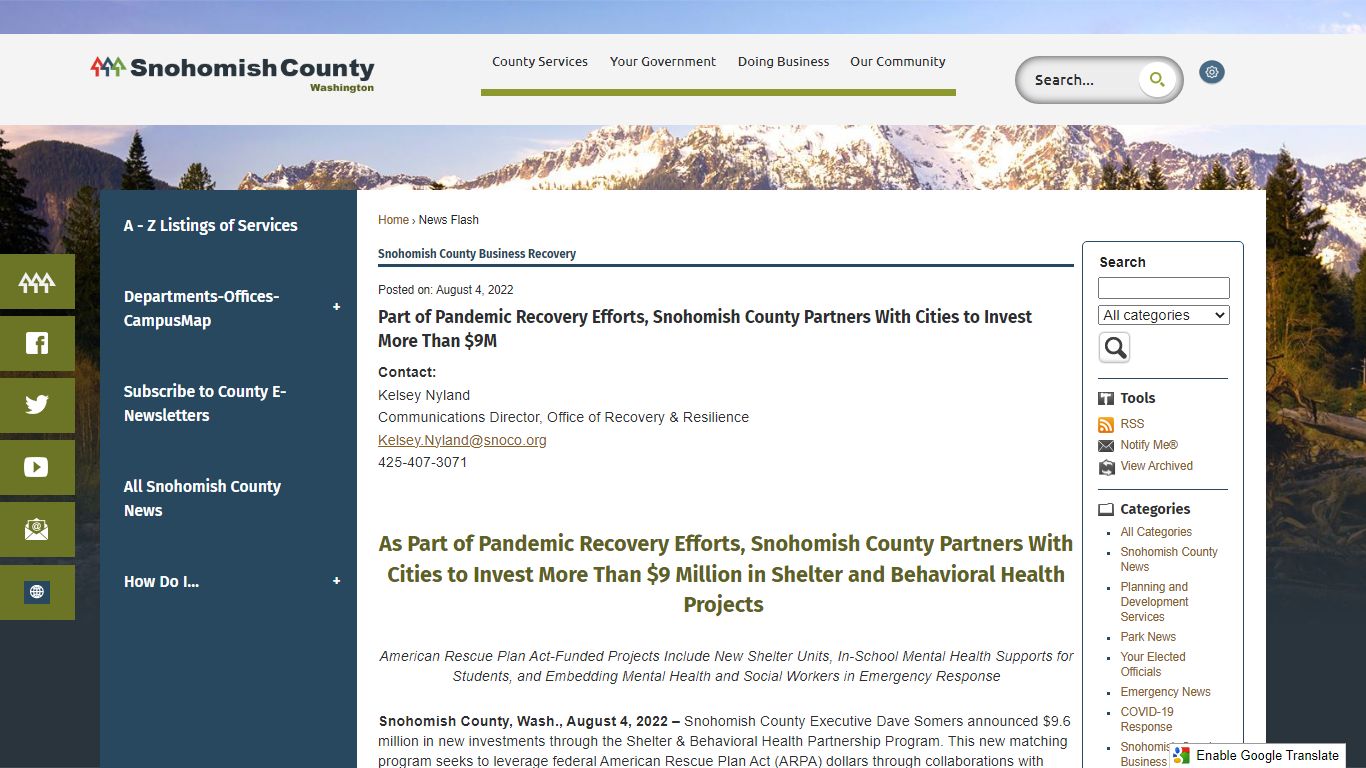 News Flash • Snohomish County, WA • CivicEngage